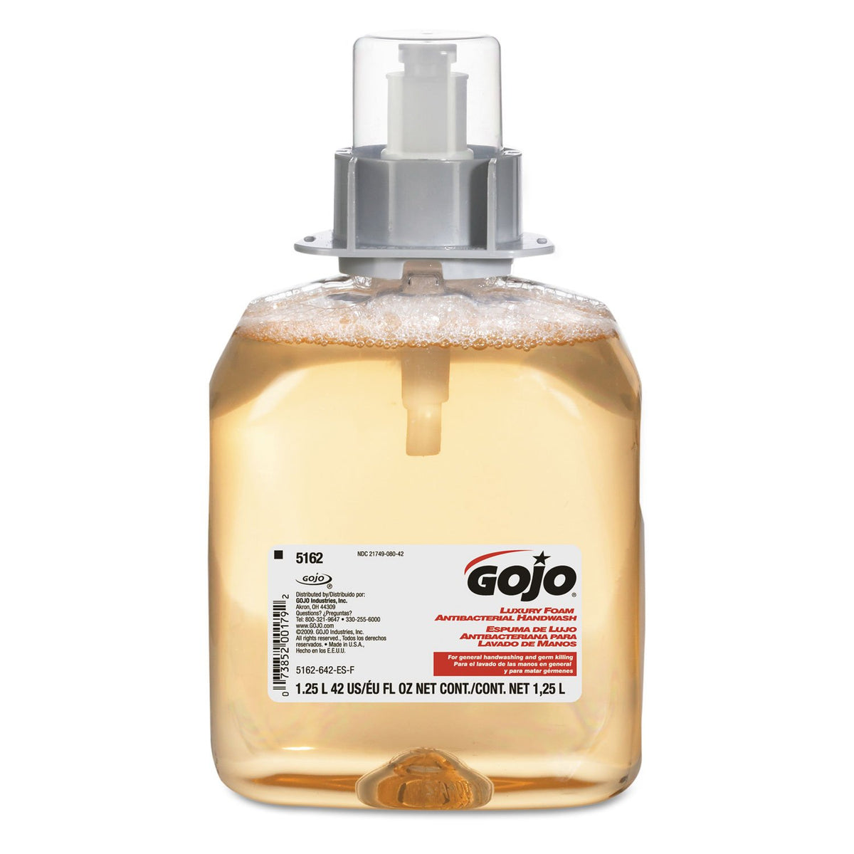 GOJO FMX-12 Antibacterial Foam Soap Refill, Fruit, 4ct x 1250 mL - 5162-04