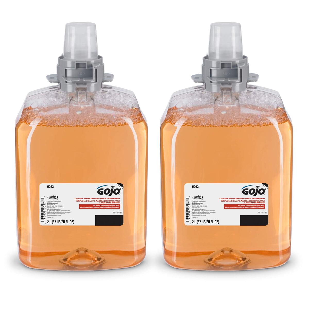 GOJO FMX-12 Antibacterial Foam Soap Refill, Fruit, 4ct x 1250 mL - 5162-04