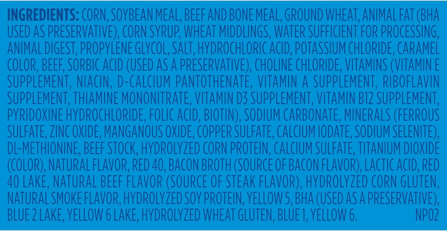 Kibbles 'n Bits Dry Dog Food, Savory Bacon & Steak Flavor for Adult Dogs 16 lb. Bag | Complete & Balanced Nutrition Formulated For Adult Dogs, Crunchy Kibbles And Chewy Meaty Bits