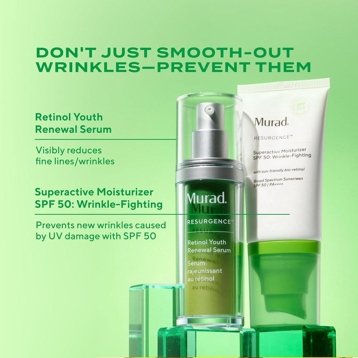 Murad Superactive Wrinkle-Fighting Moisturizer SPF 50 - Retinoid- 1.7 Fl Oz