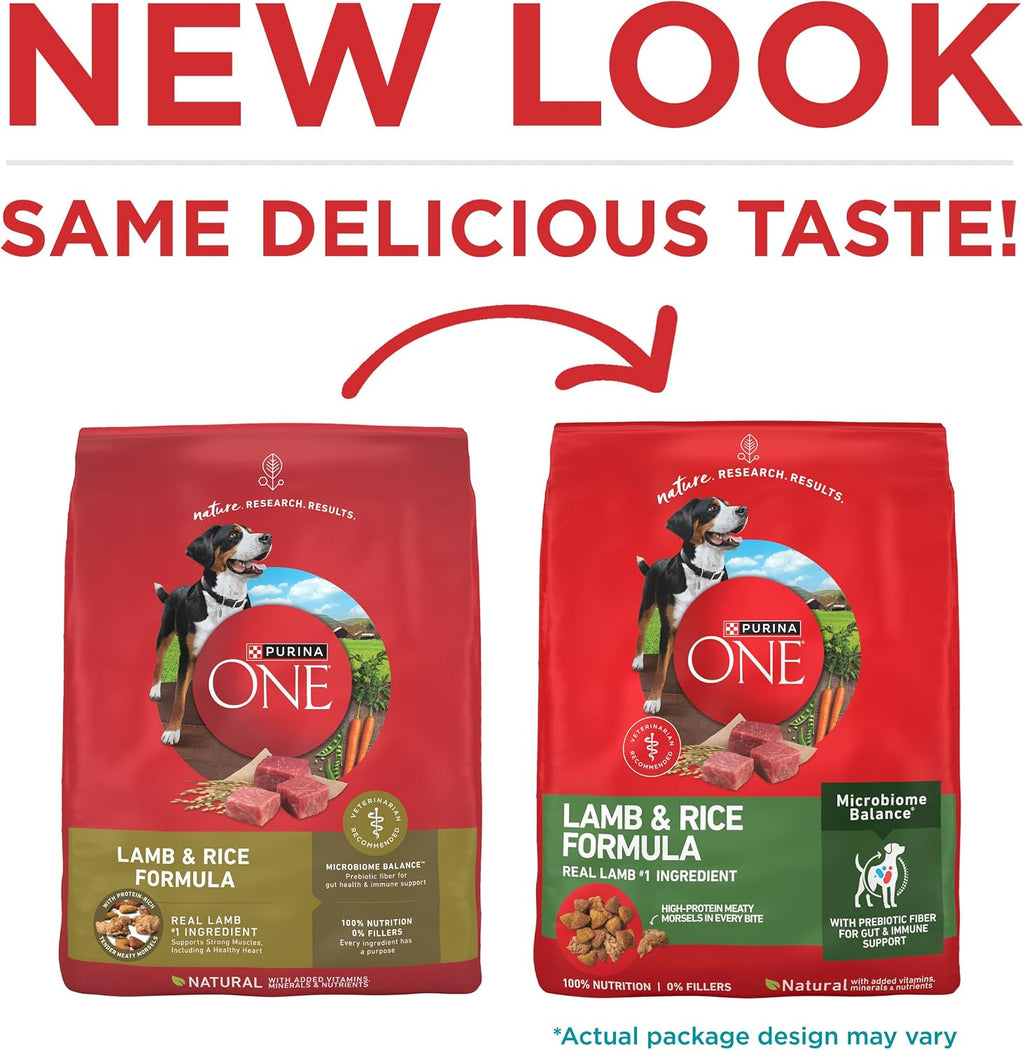 Purina ONE Dry Dog Food Lamb and Rice Formula - 16.5 lb. Bag