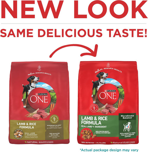 Purina ONE Dry Dog Food Lamb and Rice Formula - 16.5 lb. Bag