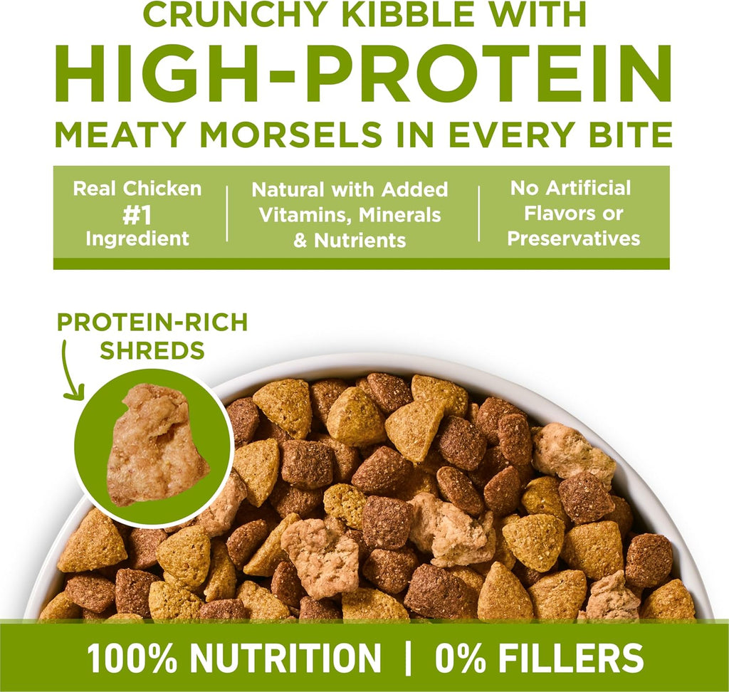 Purina ONE Plus Whole Body Support with Chicken Dry Dog Food, 16.5 lb Bag | High protein kibble and meaty shreds with proactive nutrition for digestion, mobility, immunity, bones and heart