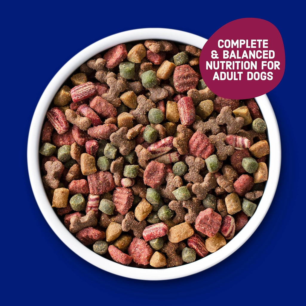 Kibbles 'n Bits Dry Dog Food, Savory Bacon & Steak Flavor for Adult Dogs 16 lb. Bag | Complete & Balanced Nutrition Formulated For Adult Dogs, Crunchy Kibbles And Chewy Meaty Bits